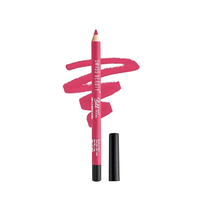 Swiss Beauty Bold Matt Lip Liner | Long-lasting |Matte Finish | Non-drying | Shade-15, 1.6gm - Image 8