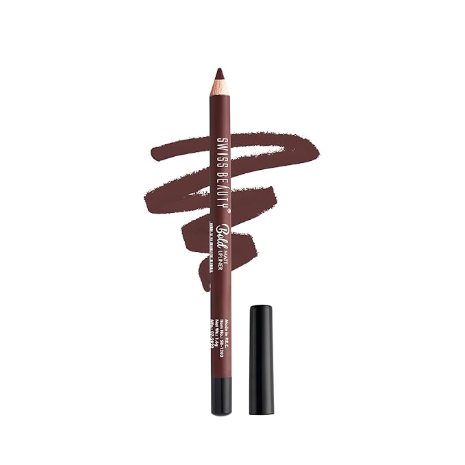 Swiss Beauty Bold Matt Lip Liner | Long-lasting |Matte Finish | Non-drying | Shade-15, 1.6gm - Image 7