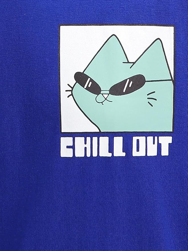 JUNEBERRY® Oversize Loose Baggy Fit Drop Shoulder Cool and Stylish Latest Pocket Print Print Design Multicolor Half Sleeve T-Shirt for Women & Girls - Image 8