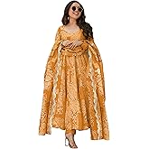 Pinkmint Women's Bandhani Print Flared Anarkali Muslin Kurta Set with Pant & Stylish Dupatta Ethnic Long Sleeve Dress Suit Set|Regular Fit