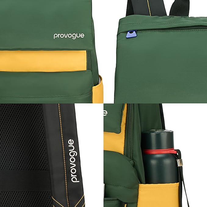 Provogue Plyn 24 litres everyday backpack bag for man with 15.6 inch laptop compartment, stylish contemporary daily use college, office & outdoor backpack bags for women with organiser - Image 4